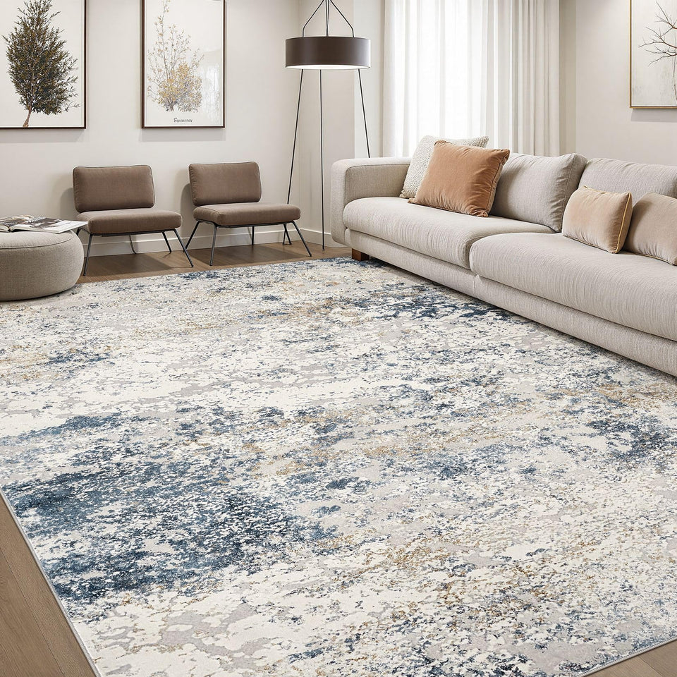 DMOYEST area rug living room 8x10 abstract soft texture for cozy floors