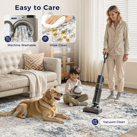 DMOYEST neutral abstract rug suits bedrooms, living rooms, and home offices.