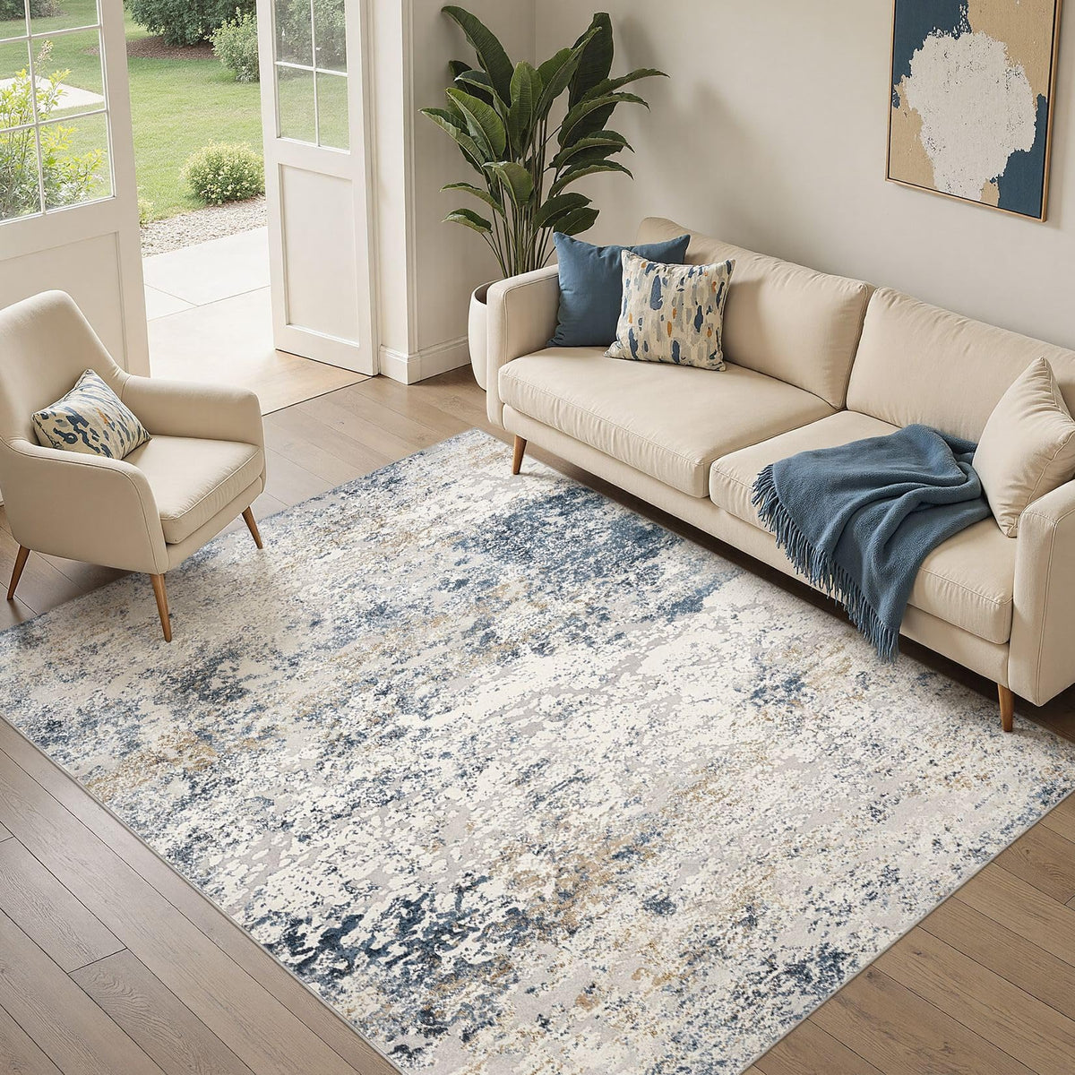 DMOYEST washable rug machine washable for simple refresh and quick cleanup.