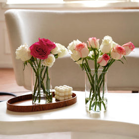 DNANAOL versatile vase for flowers, dried stems, or gemstones.
