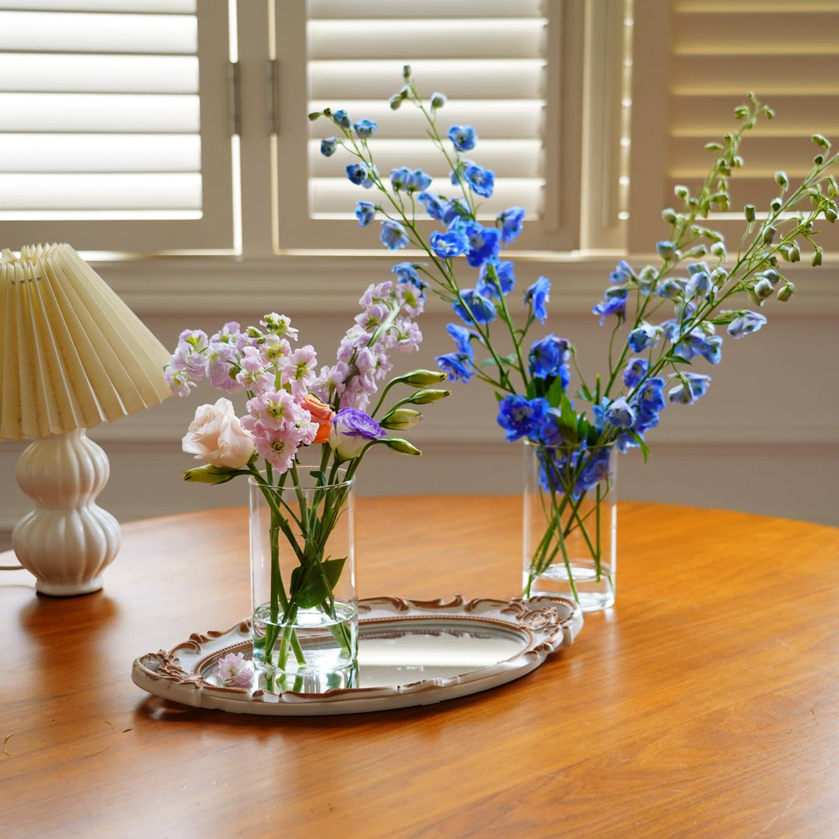 DNANAOL easy to clean and reuse, durable glass supports long-term centerpieces.