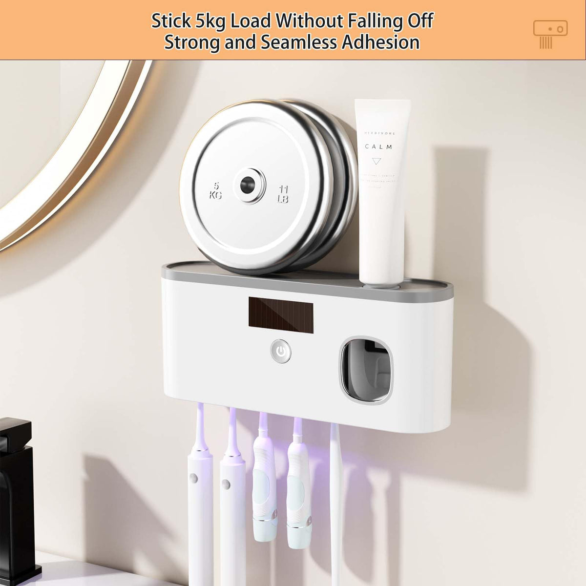 DNEXIMG includes toothpaste dispenser to minimize waste
