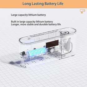 DNEXIMG 1200mAh battery with solar charging for long use