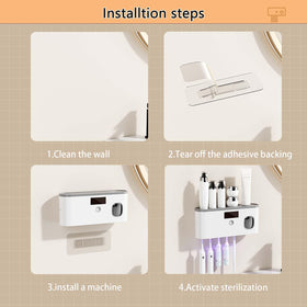 DNEXIMG adhesive-install option avoids wall damage and drilling
