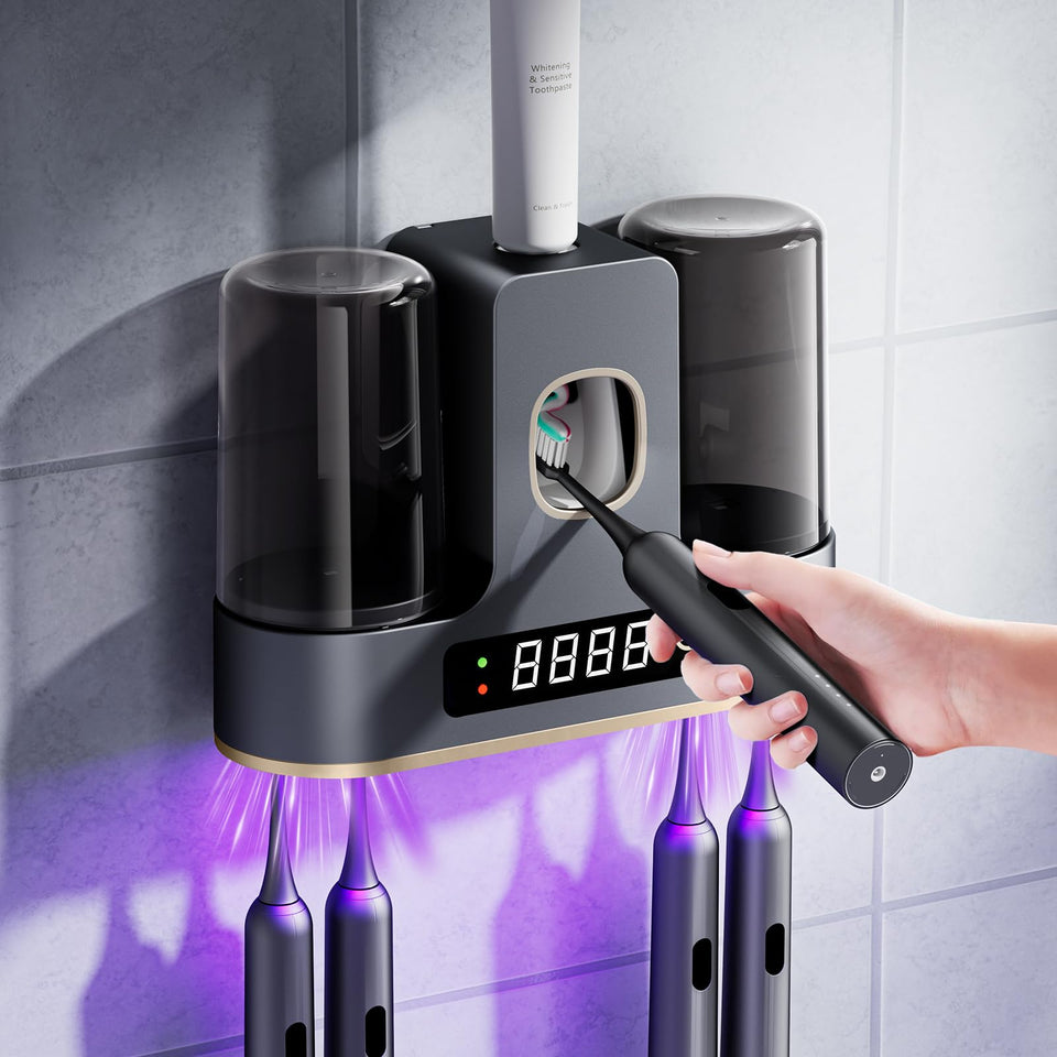 DNEXIMG toothbrush holder featuring air drying for dry, ready-to-use brushes