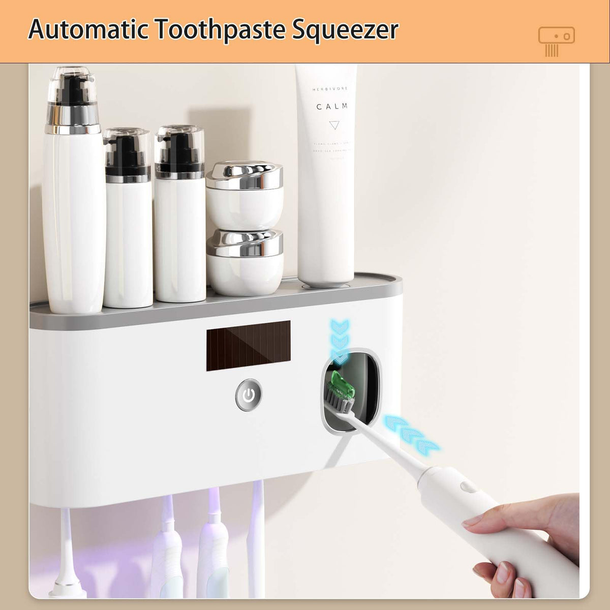 DNEXIMG toothpaste dispenser integrated for mess-free daily brushing