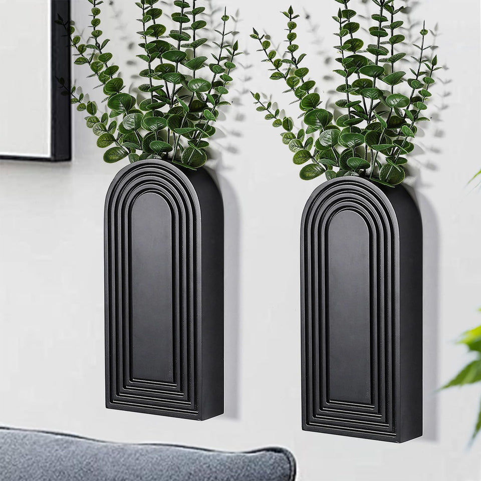 Dnnnii 2-pack wall vase in entryway display for stylish plant organization