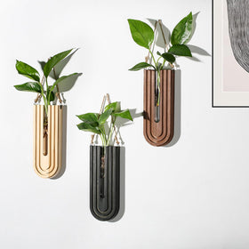 Dnnnii wall mounted planters curved rainbow design showcasing wall display
