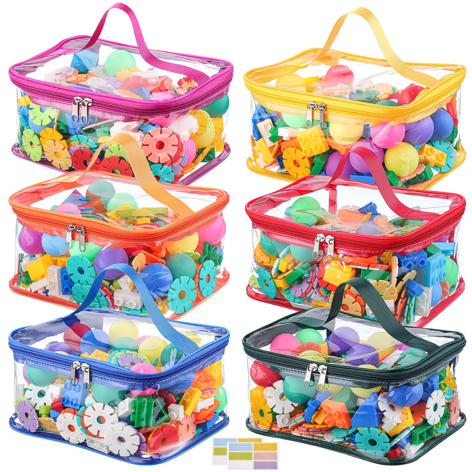 Dntorx clear toy storage bags for easy viewing and quick organization
