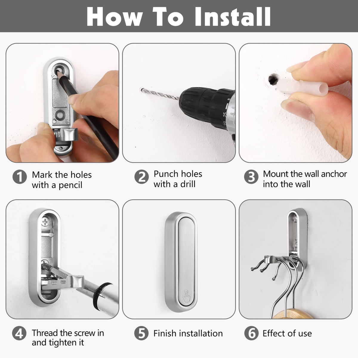 Dntorx easy-install hardware included for quick mounting.