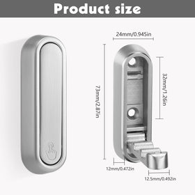 Dntorx silver wall-mount hook showing sturdy, clean design.
