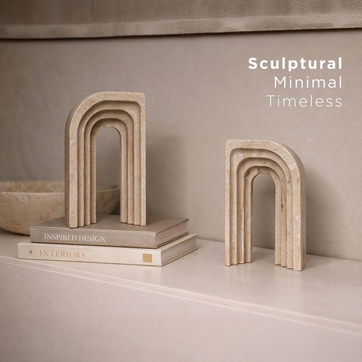 DOACREA decorative bookends for desks add architectural flair to offices.