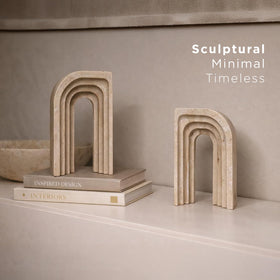 DOACREA decorative bookends for desks add architectural flair to offices.