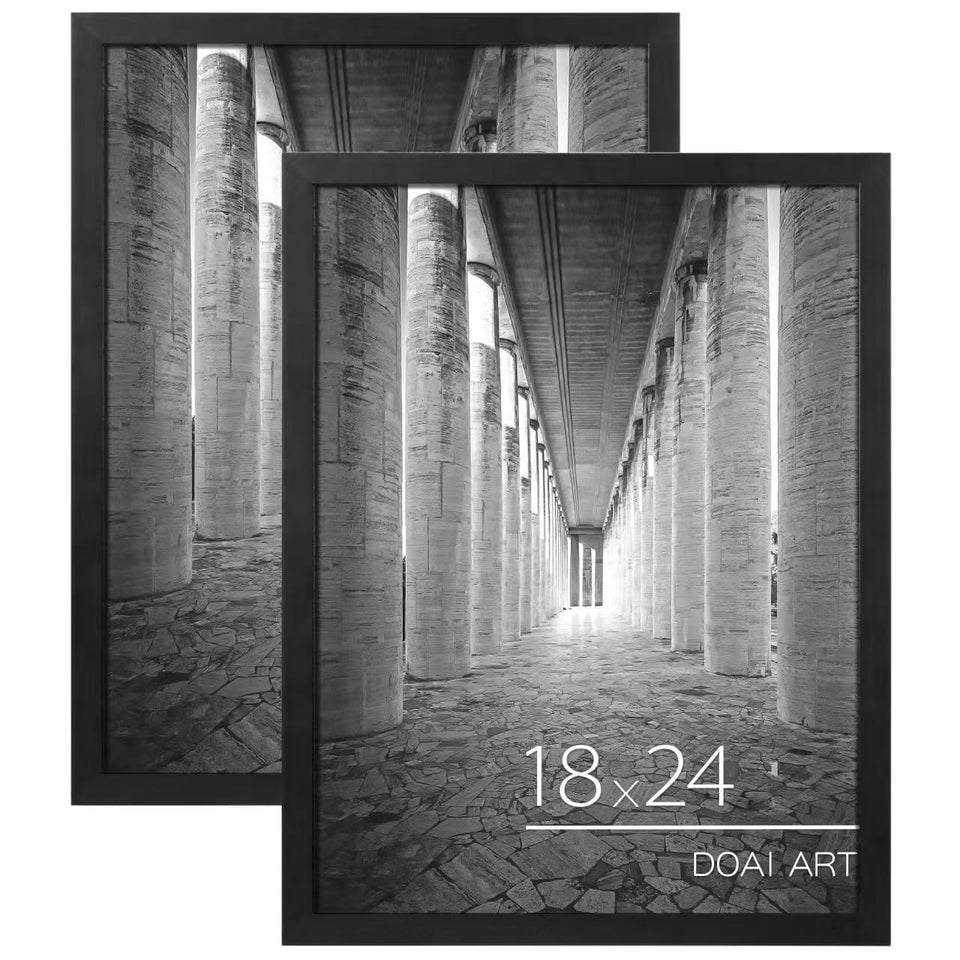 DOAI ART 18x24 frame front view in black for versatile wall display