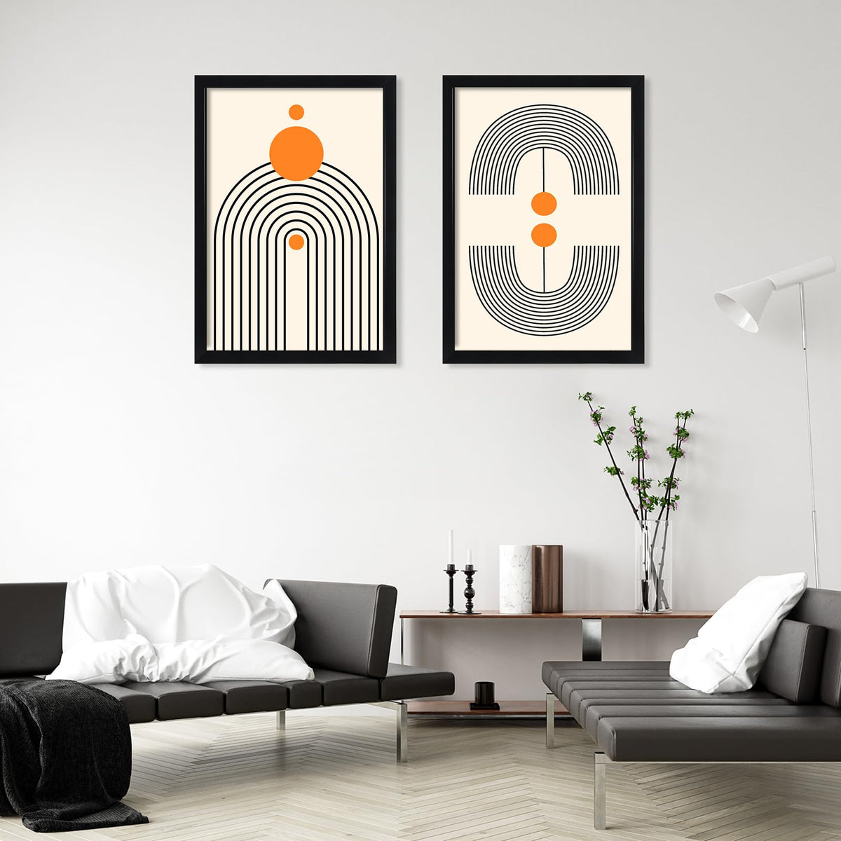 DOAI ART backboard with sawtooth hangers enables secure mounting.