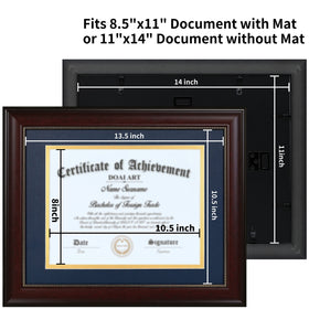DOAI ART frame with two-way easel for vertical or horizontal placement
