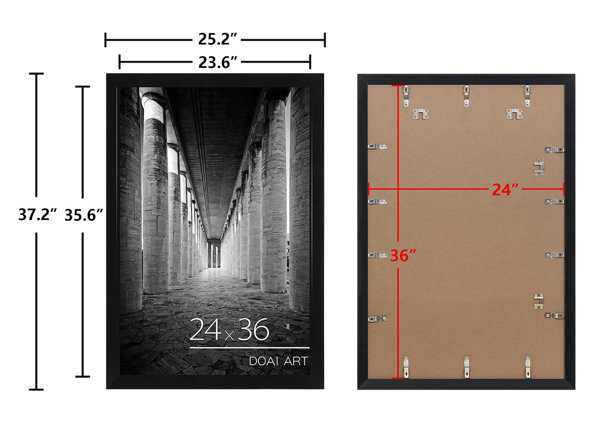 DOAI ART 24x36 frame showcases prints with a clean modern look.