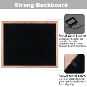 DOAI ART easy-hanging-back supports vertical or horizontal mounting.