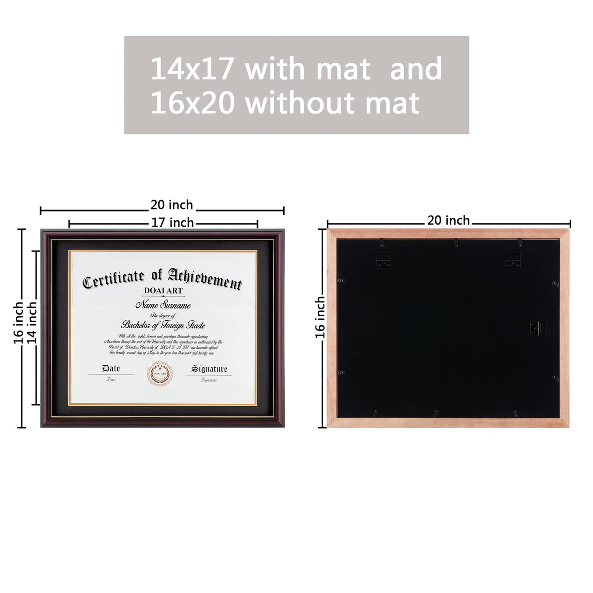 DOAI ART frame with plexiglass UV protection keeps colors vibrant.