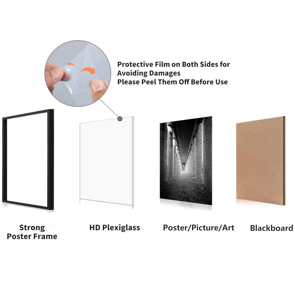 HD plexiglass closeup in DOAI ART 24x24 frame for clear, scratch-resistant display.