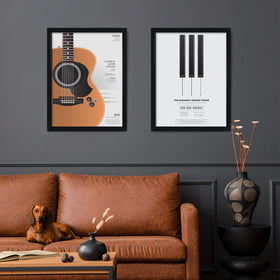 DOAI ART two-frame display in a living room setting