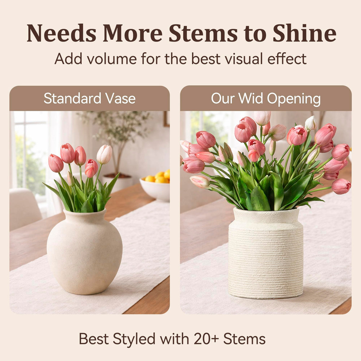 Dobbyby 6.5-inch vase on a coffee table enhances space.