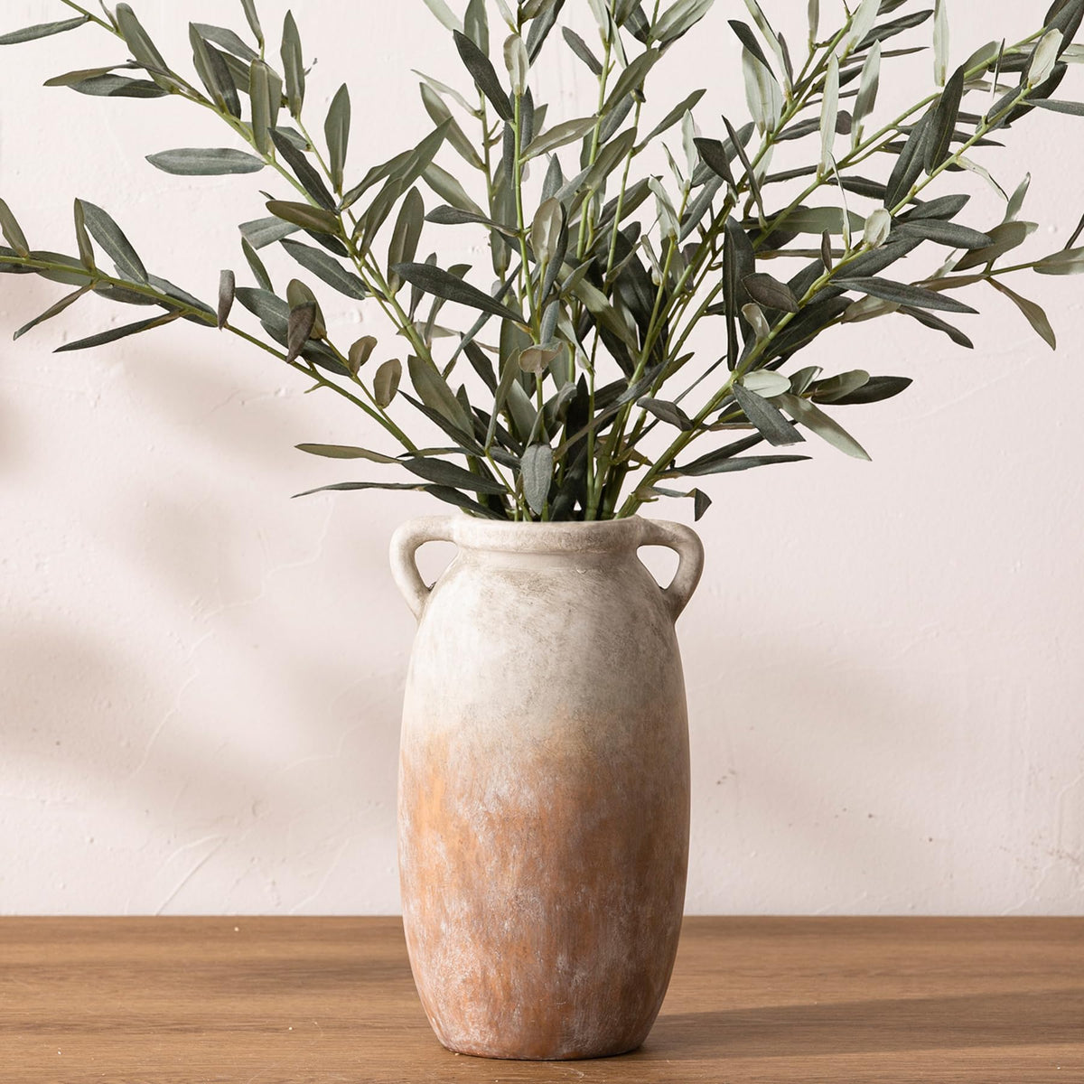 Dobbyby ceramic flower vase 12-inch showcases handcrafted elegance for fresh or dried arrangements.