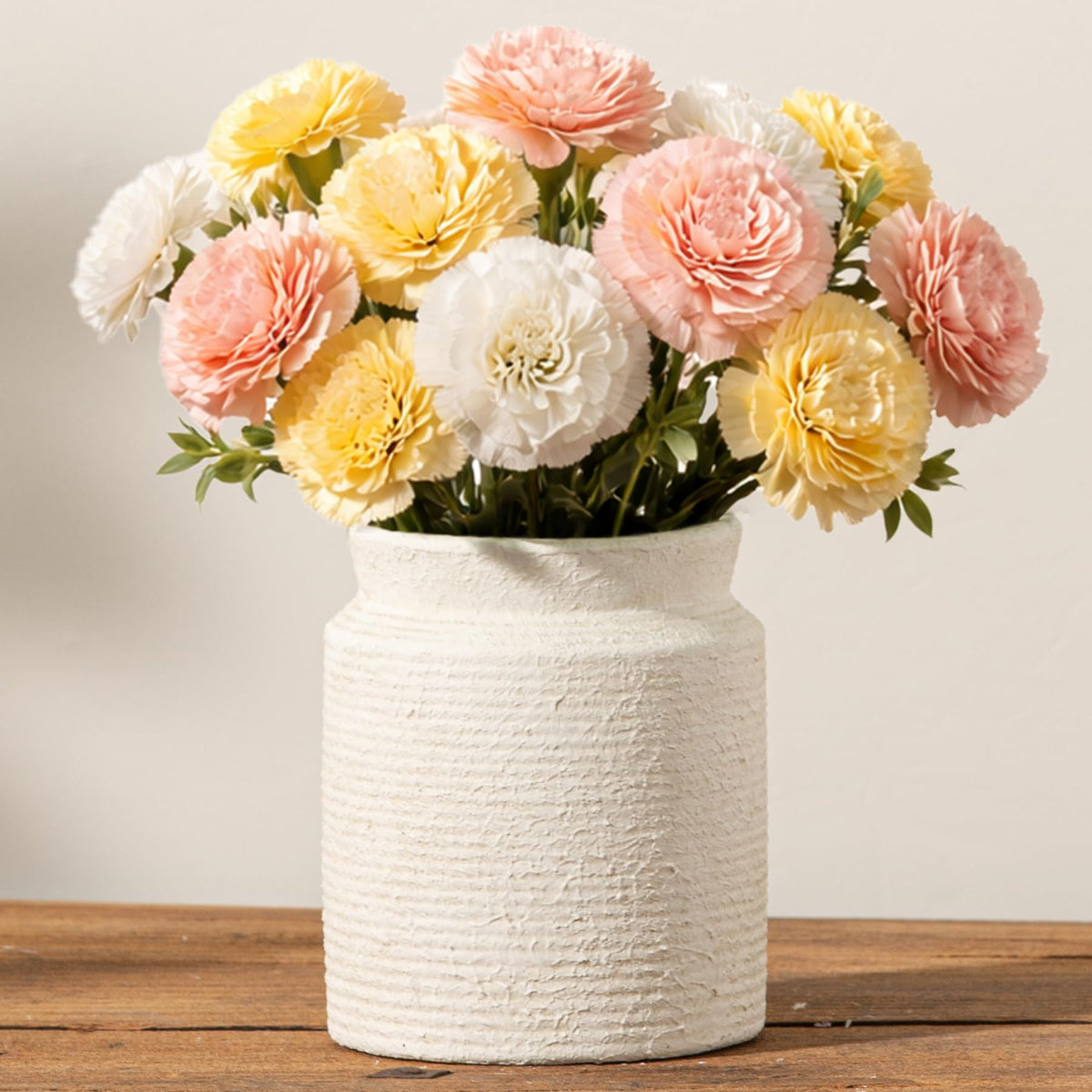 Dobbyby ceramic flower vase 6.5-inch with rustic finish, ideal for home decor.
