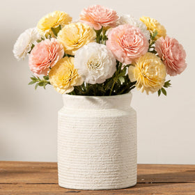 Dobbyby ceramic flower vase 6.5-inch with rustic finish, ideal for home decor.