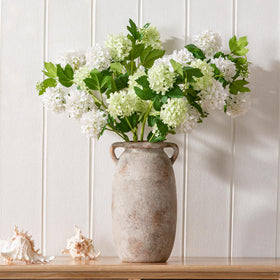Dobbyby hand-painted vase suited for living room decor and gift-worthy arrangements.