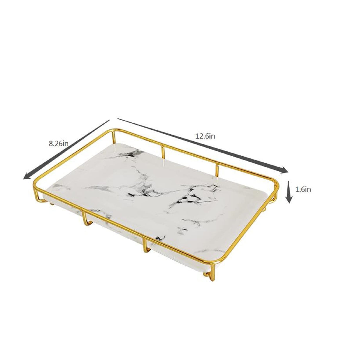 Dobbyby vanity tray cosmetics storage keeps makeup organized and spills protected.