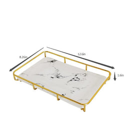 Dobbyby vanity tray cosmetics storage keeps makeup organized and spills protected.