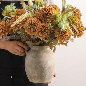 Dobbyby vase with 7.6-inch height suits mid-sized arrangements and shelves.