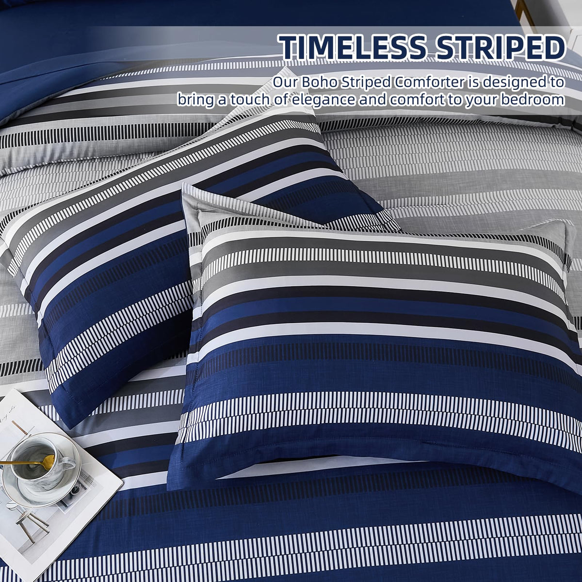 Dobuyly fitted sheet fits mattresses up to 14 inches for a snug, secure fit.