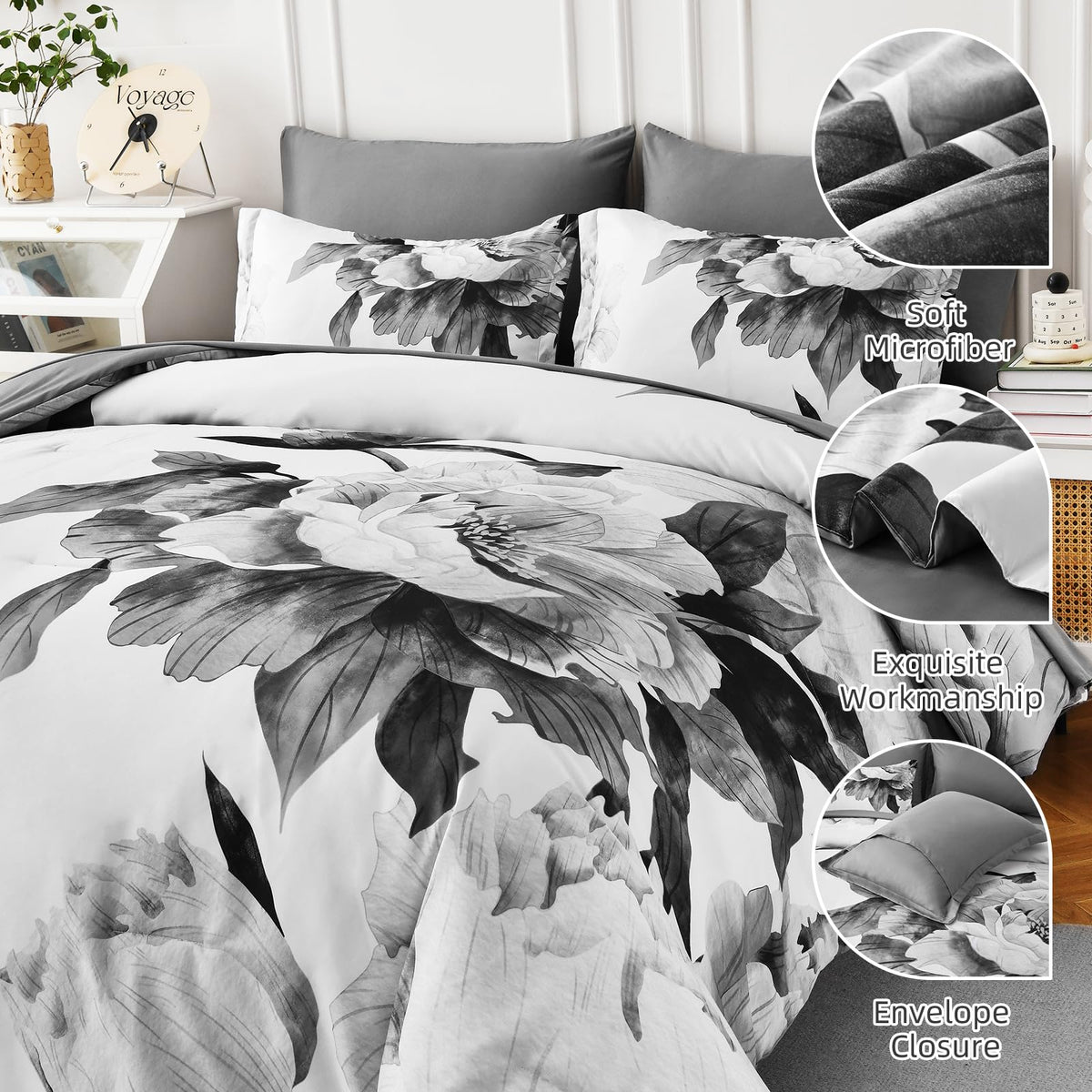 Dobuyly pillow shams 20x26 offer coordinated look and cozy support.