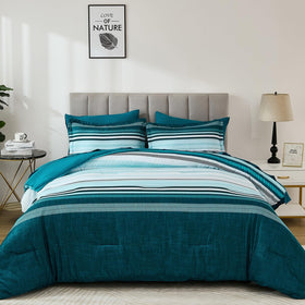 Dobuyly Teal Queen bed-in-a-bag set laid out for a full bedroom refresh