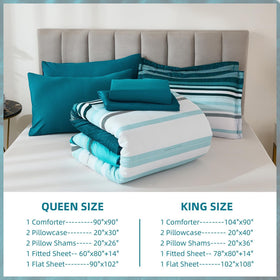 Dobuyly Teal Queen pillow shams provide decorative finishing touch