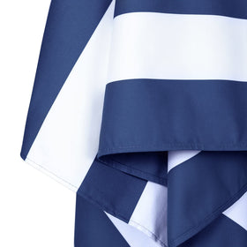 Dock & Bay Whitsunday Blue towel adds vibrant color to beach days.