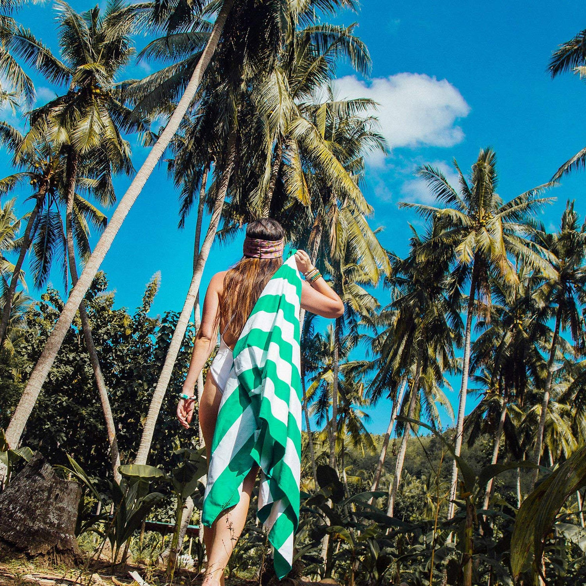 Dock & Bay summer design multi colour towel adds vibrant vibe to beach days.