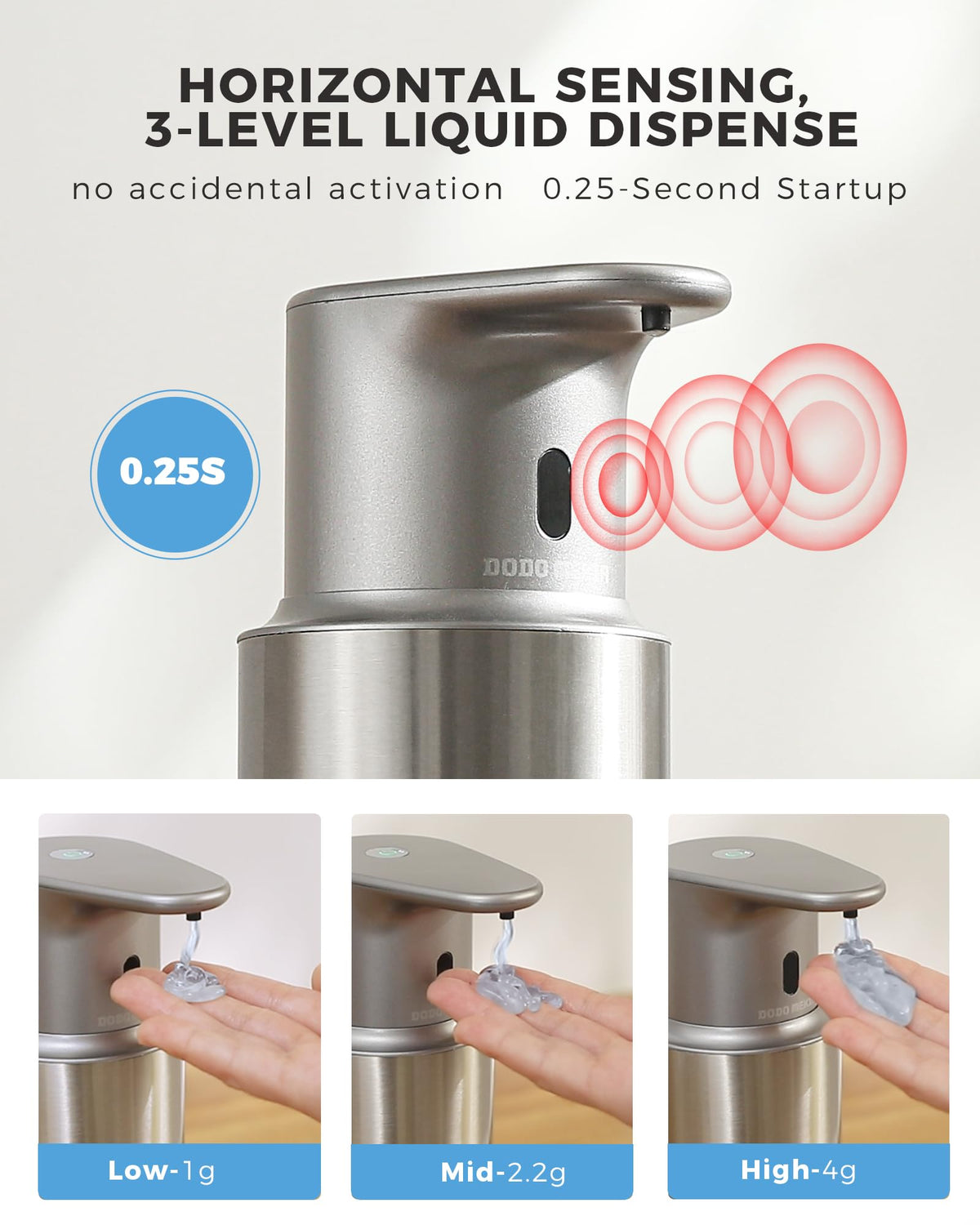 DODO MEKIA stainless steel body close-up highlighting durability and refilling ease