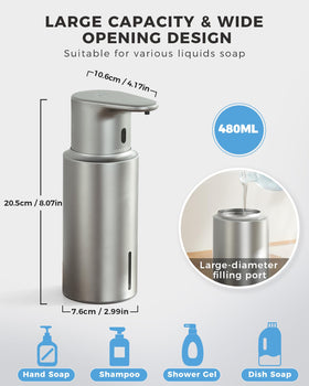 DODO MEKIA touchless dispenser in use at a kitchen sink with no contact