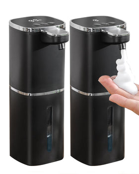 DODO MEKIA 2-pack foaming dispenser front view with touchless sensor