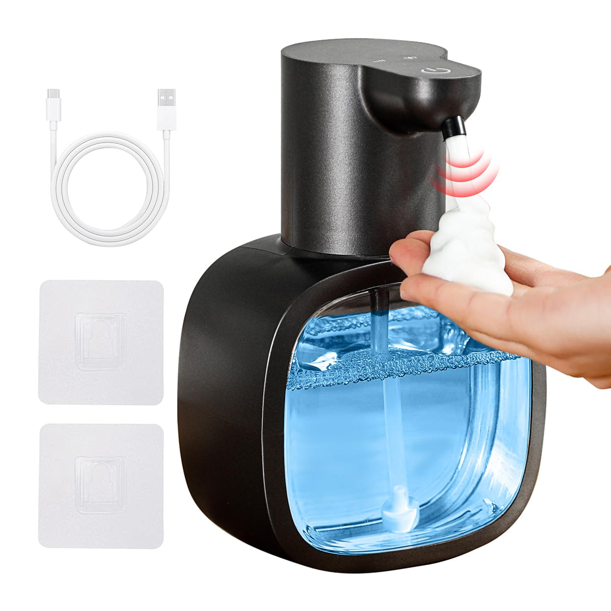 DODO MEKIA automatic foaming dispenser front view for quick handwashing.