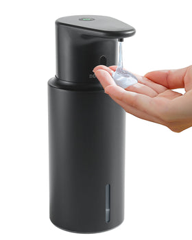 DODO MEKIA touchless soap dispenser front view highlighting quick, contact-free dispensing.
