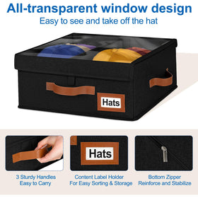 Dofilachy adjustable center divider keeps hats neat and organized.