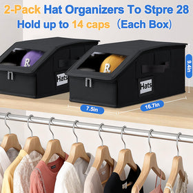 Dofilachy baseball cap boxes with two-way zip for easy access.