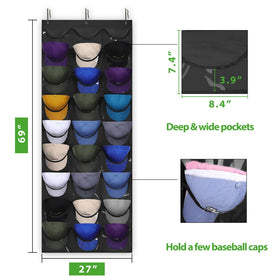 Dofilachy hat rack installs easily with no tools required.