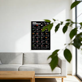 Doforyou F1 poster makes a great racing fan gift for desks and walls