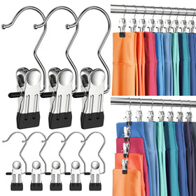DOIOWN 50-pack pants hangers with clips for secure, space-saving wardrobe organization.