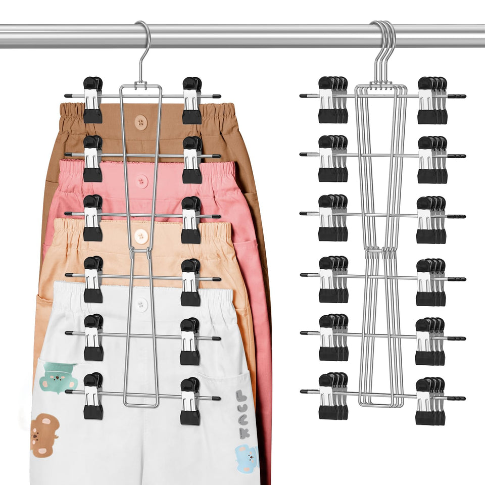 DOIOWN 6-tier design demonstrates space-saving capacity for growing wardrobes
